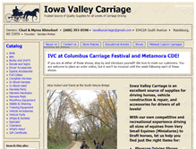 Tablet Screenshot of iowavalleycarriage.com